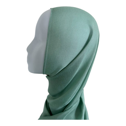 Bamboo Modal Hijab mit Unterkappe - Mint