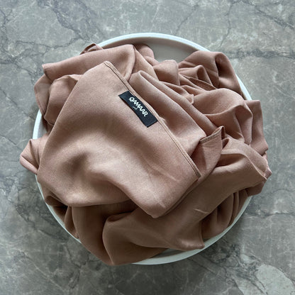 Bamboo Modal Hijab mit Unterkappe - Light Brown