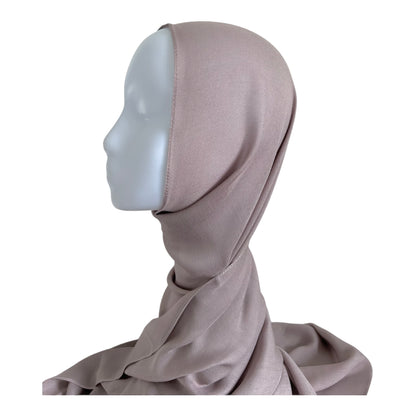 Bamboo Modal Hijab mit Unterkappe - Beige