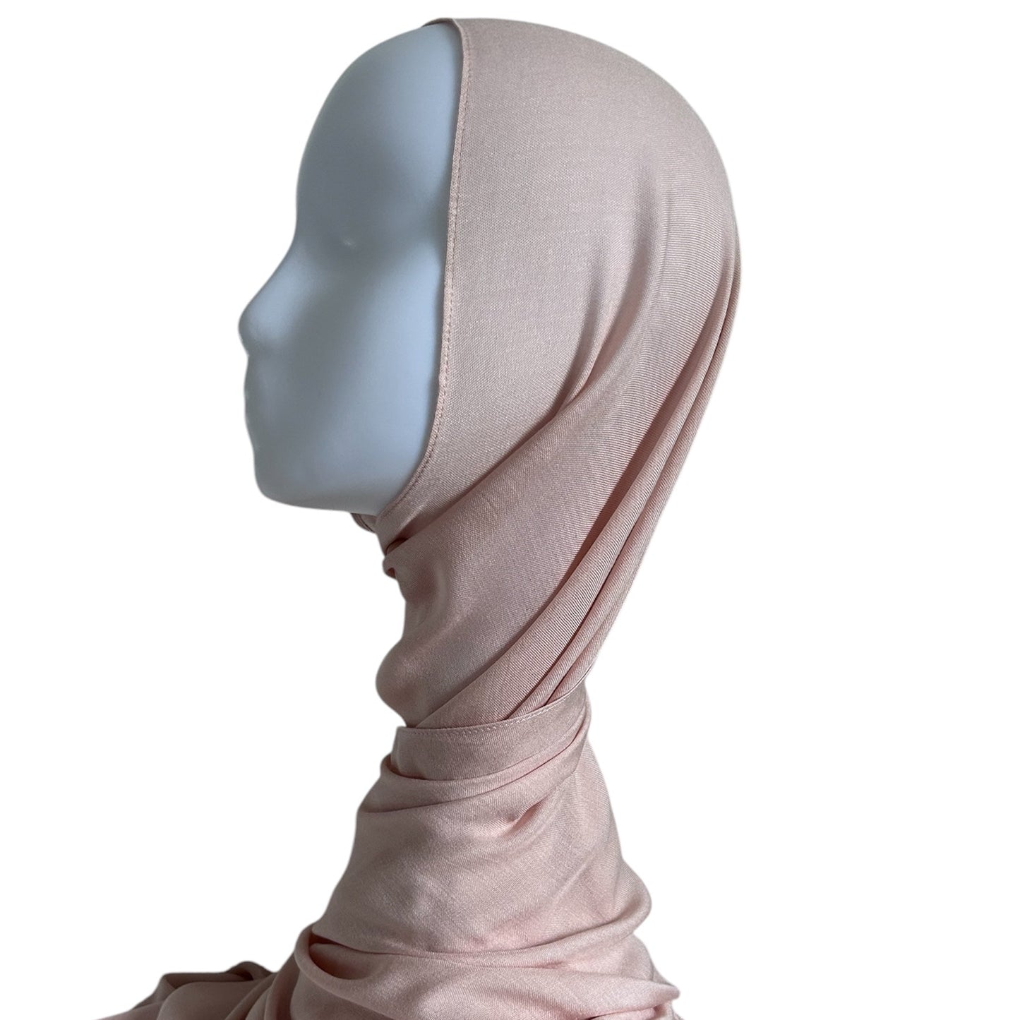 Bamboo Modal Hijab mit Unterkappe - Rosé