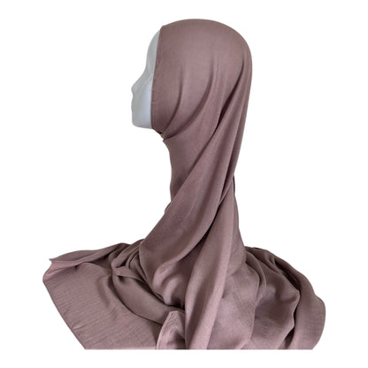 Bamboo Modal Hijab mit Unterkappe - Latte