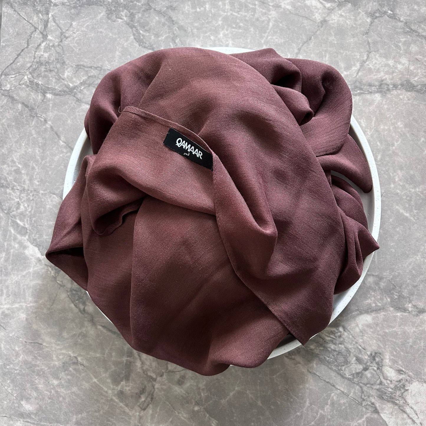 Bamboo Modal Hijab mit Unterkappe - Brown